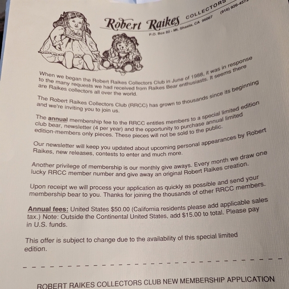 Robert Raikes Vintage Dottie wooden faced rabbit doll with stand - Picture 6 of 9